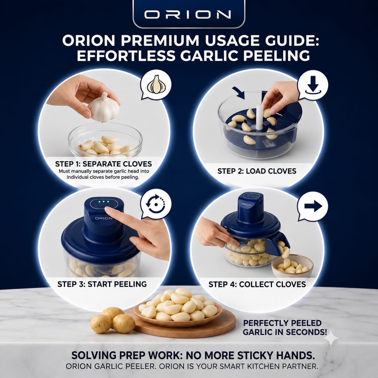 ORION™ Electric Food & Vegetable Peeler