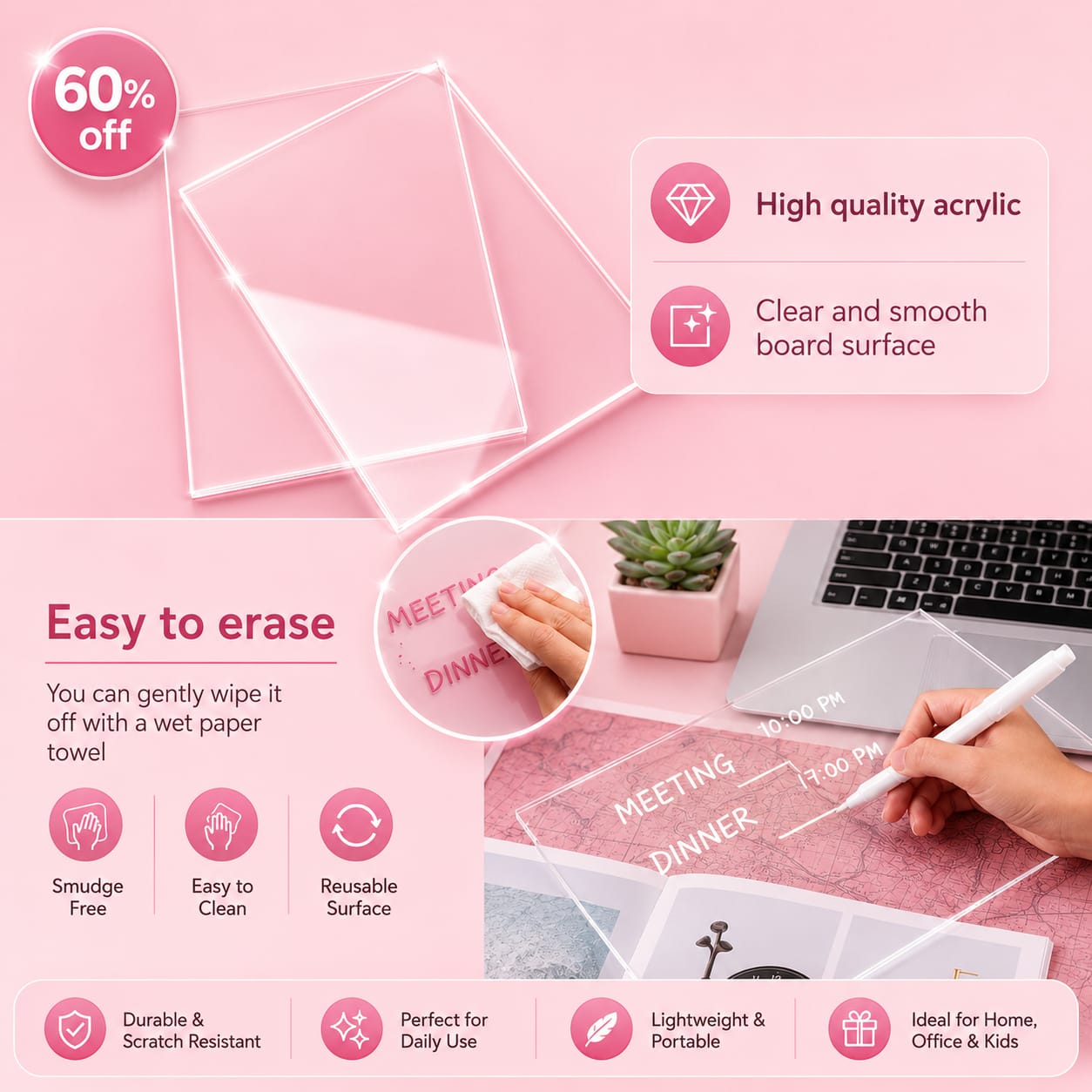 ORION™ Magic LED Drawing Board for Kids | Screen-Free Creative Fun